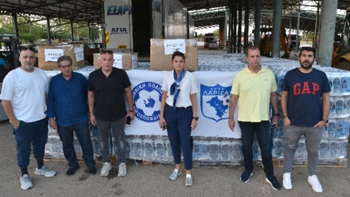 Διανομή βοήθειας από την ΕΠΟ στους πλημμυροπαθείς της Θεσσαλίας